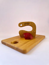 Load image into Gallery viewer, Personalised Safe Wooden Knife for Kids, Kids Utensil Montessori Knife, Oak Wood