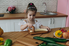 Load image into Gallery viewer, Montessori wooden toddler toys, safe wooden knife for kids, gift for kids