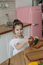 Load image into Gallery viewer, Montessori wooden toddler toys, safe wooden knife for kids, gift for kids