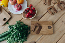 Load image into Gallery viewer, Montessori wooden toddler toys, safe wooden knife and cutting board for kids, gift for kids