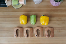 Load image into Gallery viewer, Montessori wooden toddler toys, safe wooden knife and cutting board for kids, gift for kids