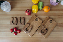 Load image into Gallery viewer, Montessori wooden toddler toys, safe wooden knife and cutting board for kids, gift for kids