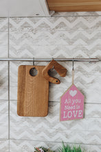 Load image into Gallery viewer, Montessori wooden toddler toys, safe wooden knife and cutting board for kids, gift for kids