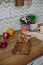 Load image into Gallery viewer, Montessori wooden toddler toys, safe wooden knife and cutting board for kids, gift for kids