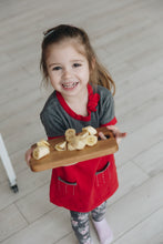 Load image into Gallery viewer, Montessori wooden toddler toys, safe wooden knife and cutting board for kids, gift for kids