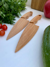 Load image into Gallery viewer, Personalised Safe Wooden Butter Knife for Kids, Montessori Knife