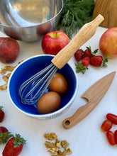 Load image into Gallery viewer, Safe Wooden Knife for Kids and Small Whisk set, Children's Utensil Montessori Knife, Toddler Butter Knife Vegetable and Fruit Cutter