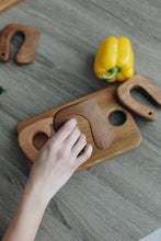 Load image into Gallery viewer, Montessori wooden toddler toys, safe wooden knife for kids, gift for kids
